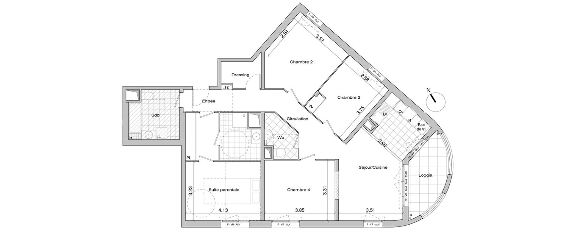Appartement T5 de 109,10 m2 &agrave; Mantes-La-Jolie Centre