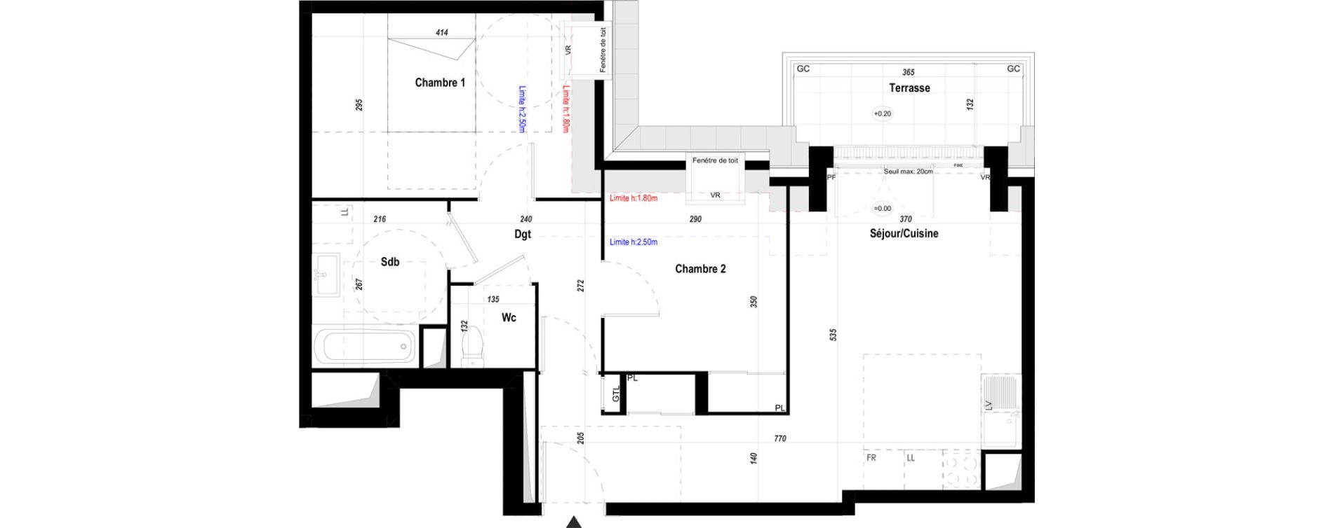 Appartement T3 de 58,03 m2 &agrave; Mantes-La-Jolie Les martraits