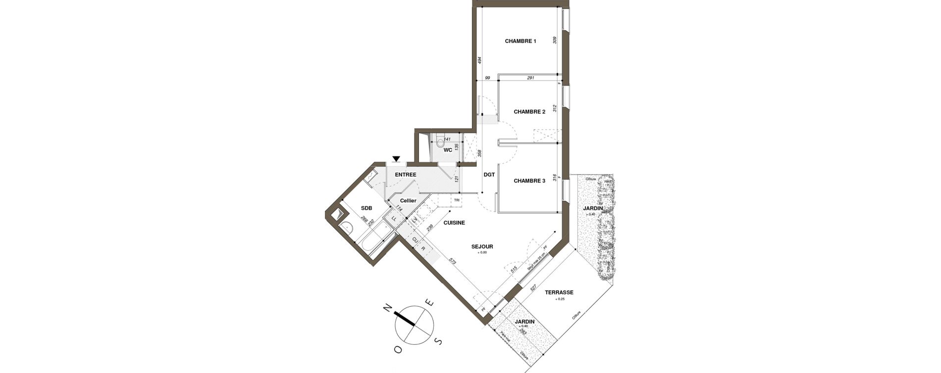 Appartement T4 de 76,60 m2 &agrave; Mantes-La-Ville Mantes-universit&eacute;