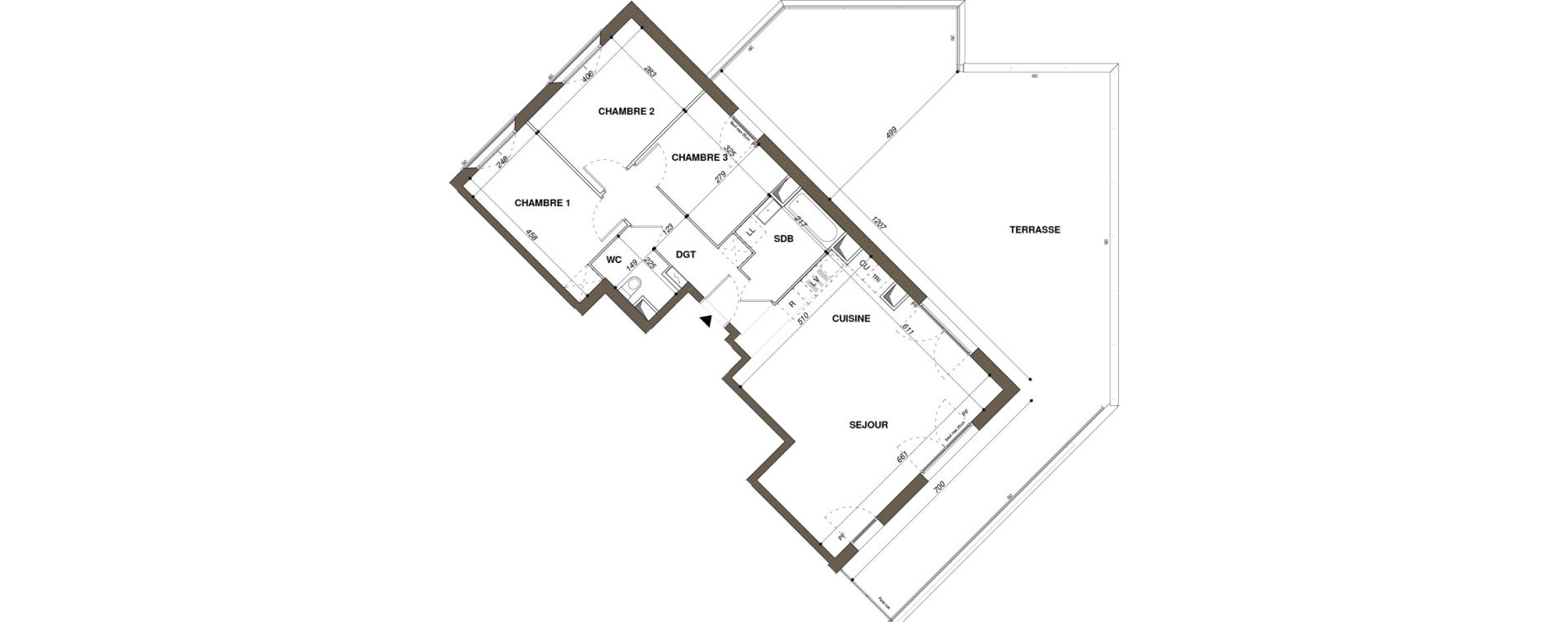 Appartement T4 de 81,10 m2 &agrave; Mantes-La-Ville Mantes-universit&eacute;