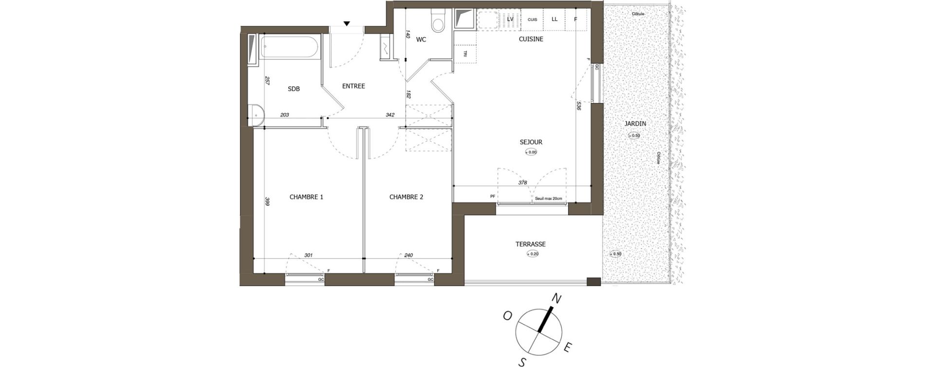 Appartement T3 de 56,30 m2 &agrave; Mantes-La-Ville Mantes-universit&eacute;