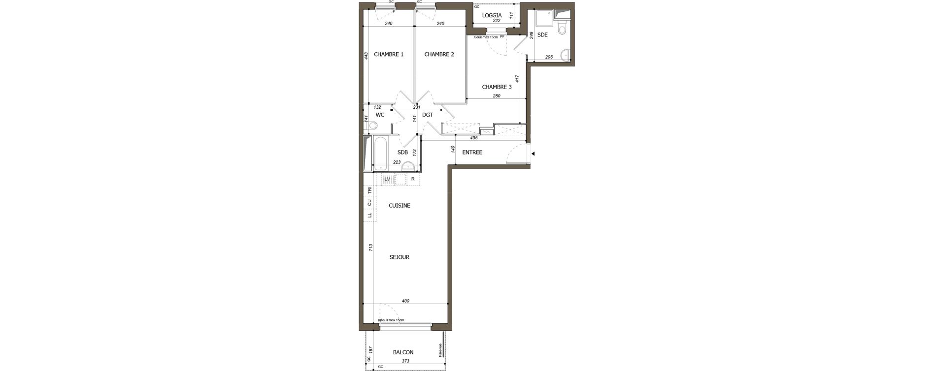 Appartement T4 de 85,49 m2 &agrave; Mantes-La-Ville Mantes-universit&eacute;