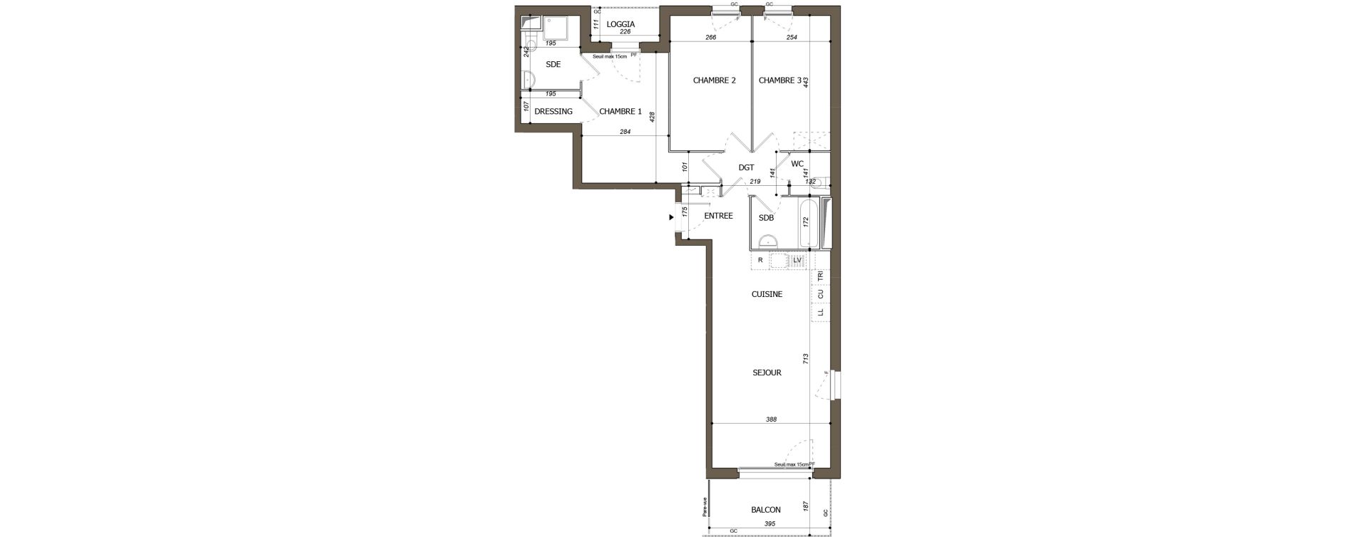 Appartement T4 de 83,81 m2 &agrave; Mantes-La-Ville Mantes-universit&eacute;
