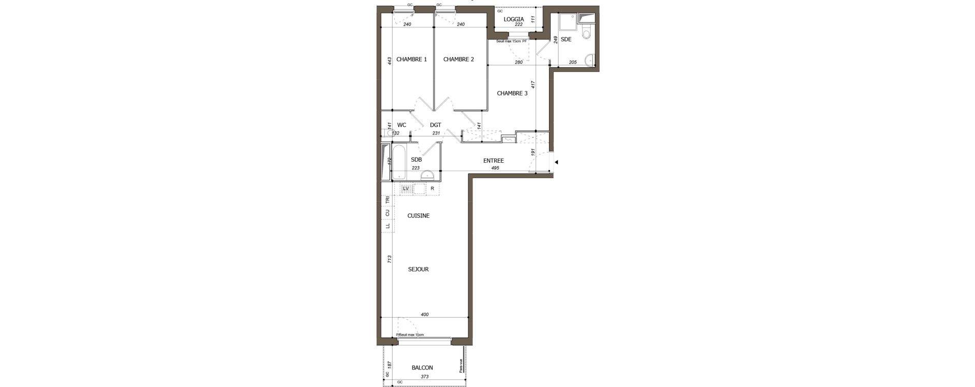 Appartement T4 de 85,49 m2 &agrave; Mantes-La-Ville Mantes-universit&eacute;