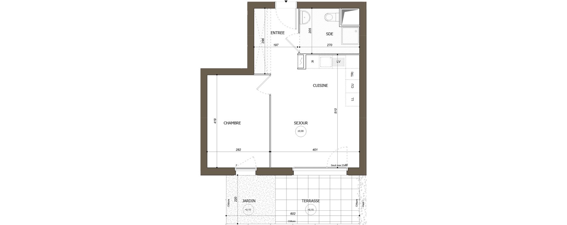 Appartement T2 de 41,83 m2 &agrave; Mantes-La-Ville Mantes-universit&eacute;