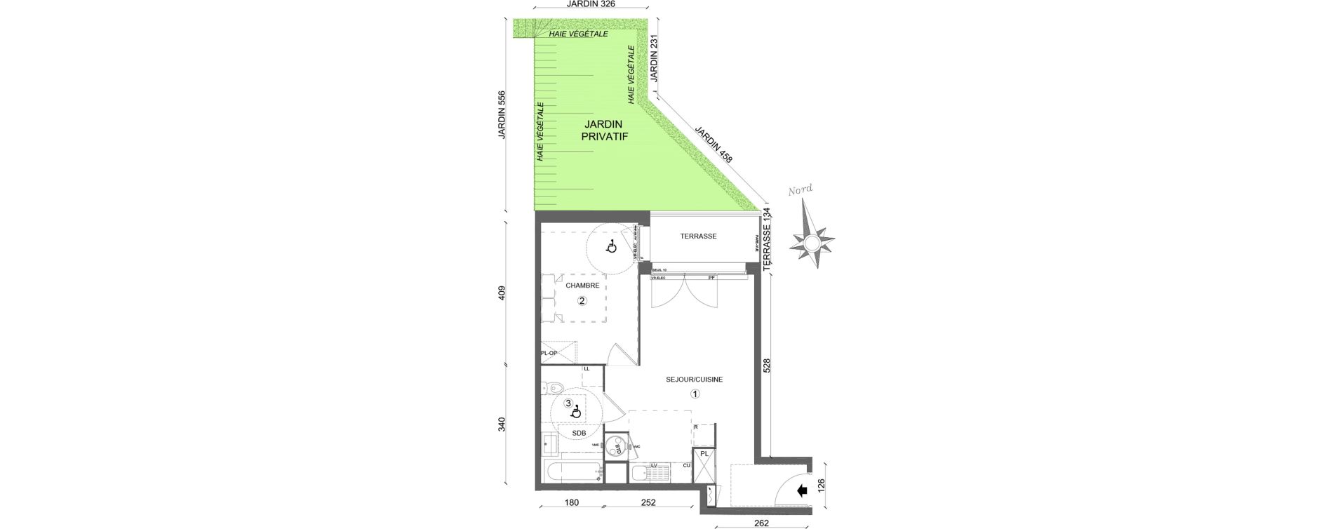 Appartement T2 de 43,15 m2 &agrave; Mantes-La-Ville Domaine de la vallee