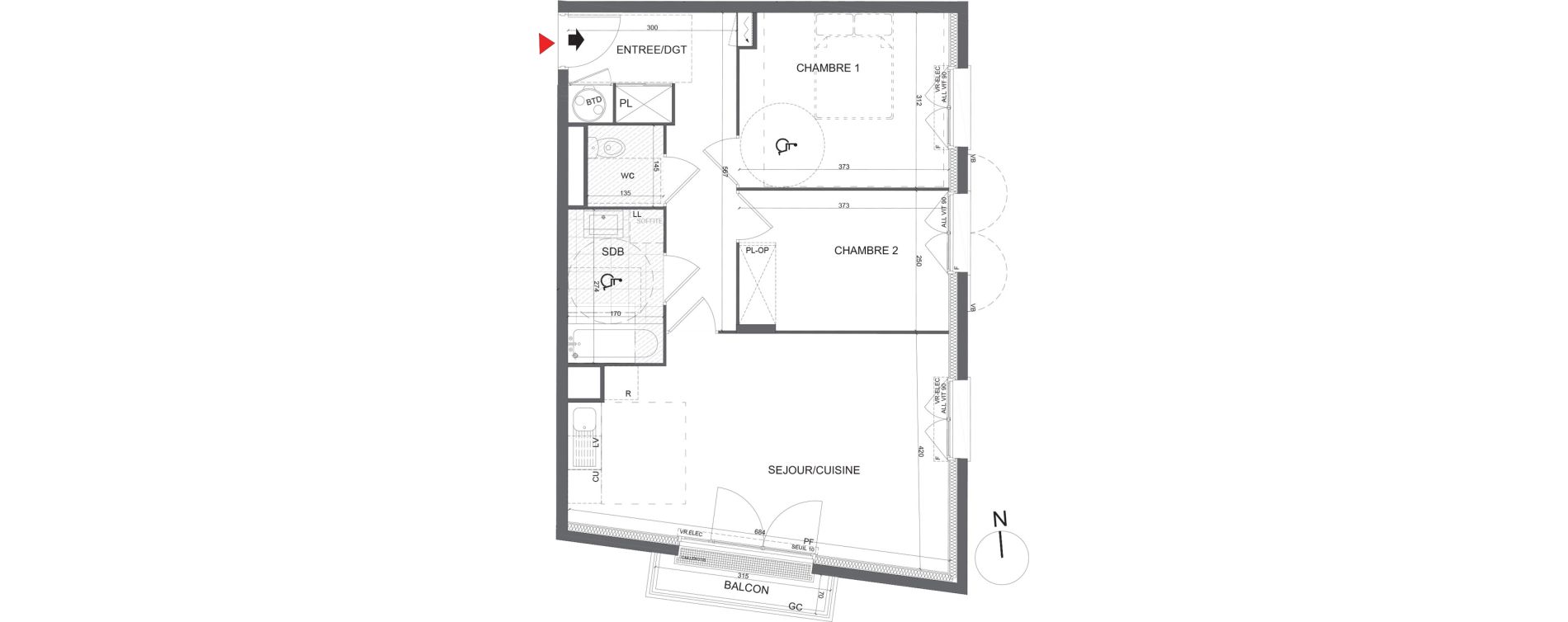 Appartement T3 de 62,35 m2 &agrave; Mantes-La-Ville Domaine de la vallee