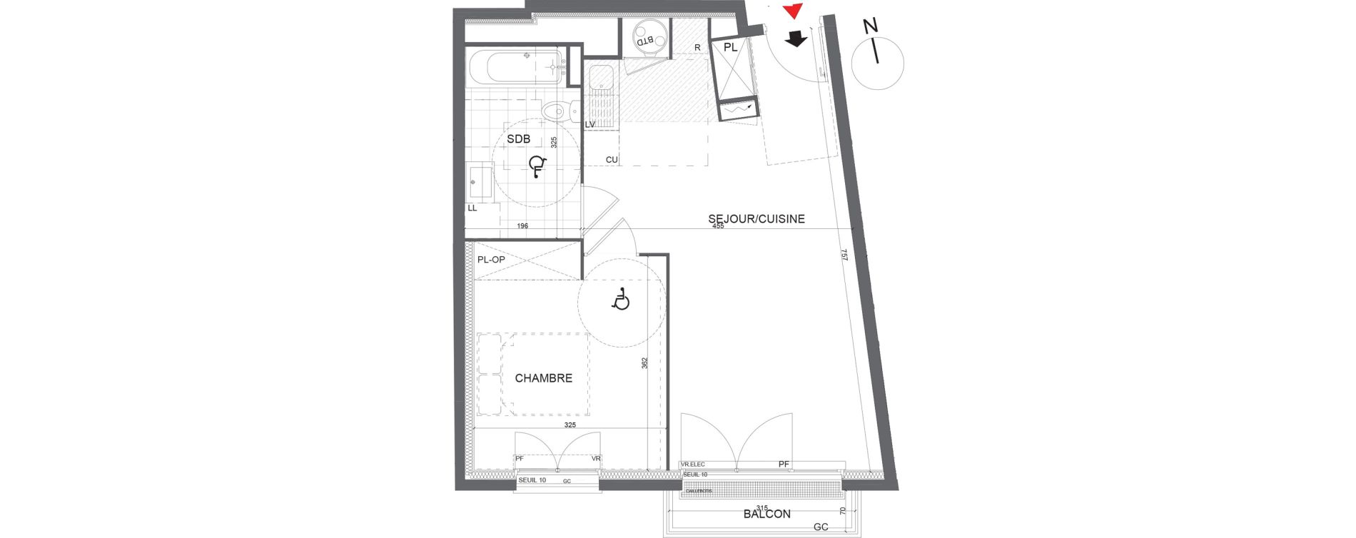 Appartement T2 de 46,60 m2 &agrave; Mantes-La-Ville Domaine de la vallee