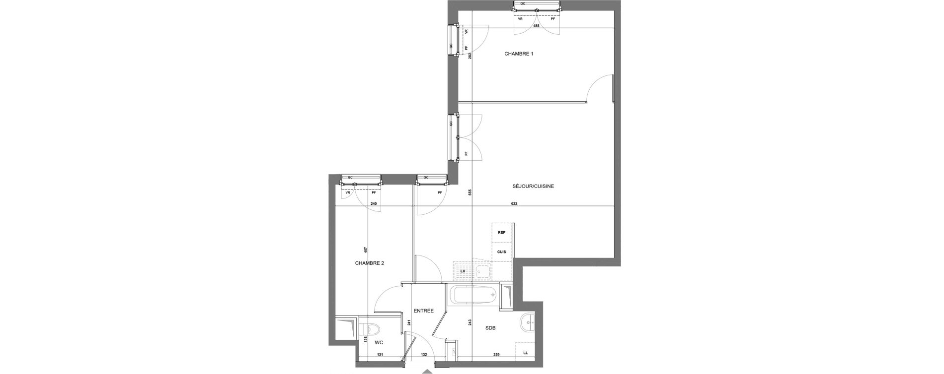 Appartement T3 de 63,46 m2 &agrave; Mantes-La-Ville Salengro jaures