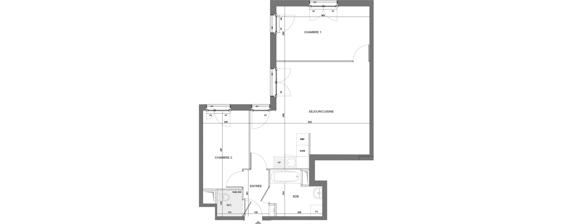Appartement T3 de 62,23 m2 &agrave; Mantes-La-Ville Salengro jaures