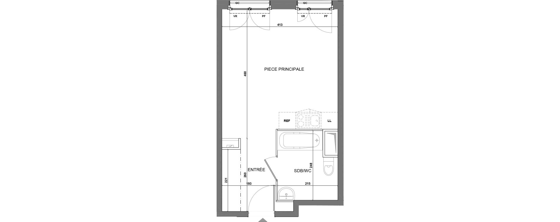 Appartement T1 de 27,85 m2 &agrave; Mantes-La-Ville Salengro jaures