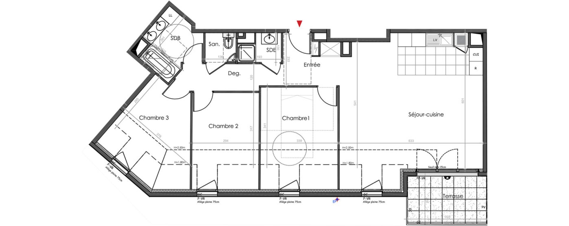 Appartement T4 de 89,20 m2 &agrave; Marly-Le-Roi Ouest - witold - montr&eacute;al