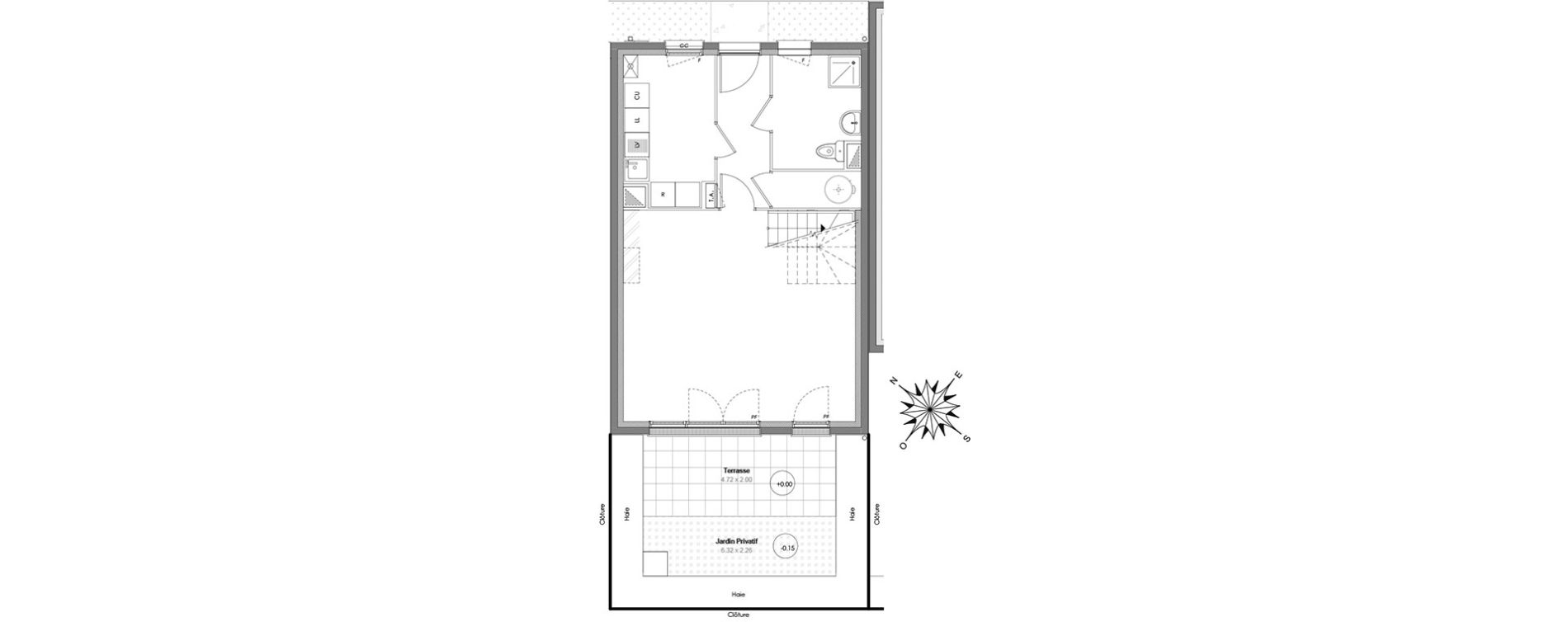 Appartement T5 de 93,26 m2 &agrave; Maurepas Centre