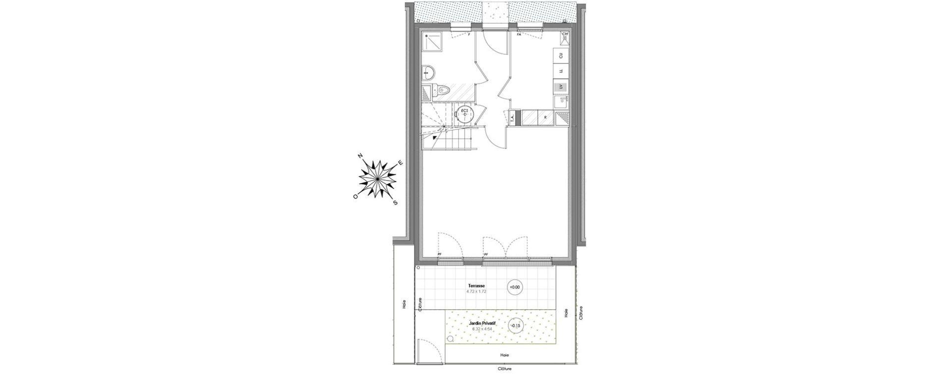 Maison T4 de 91,11 m2 &agrave; Maurepas Centre