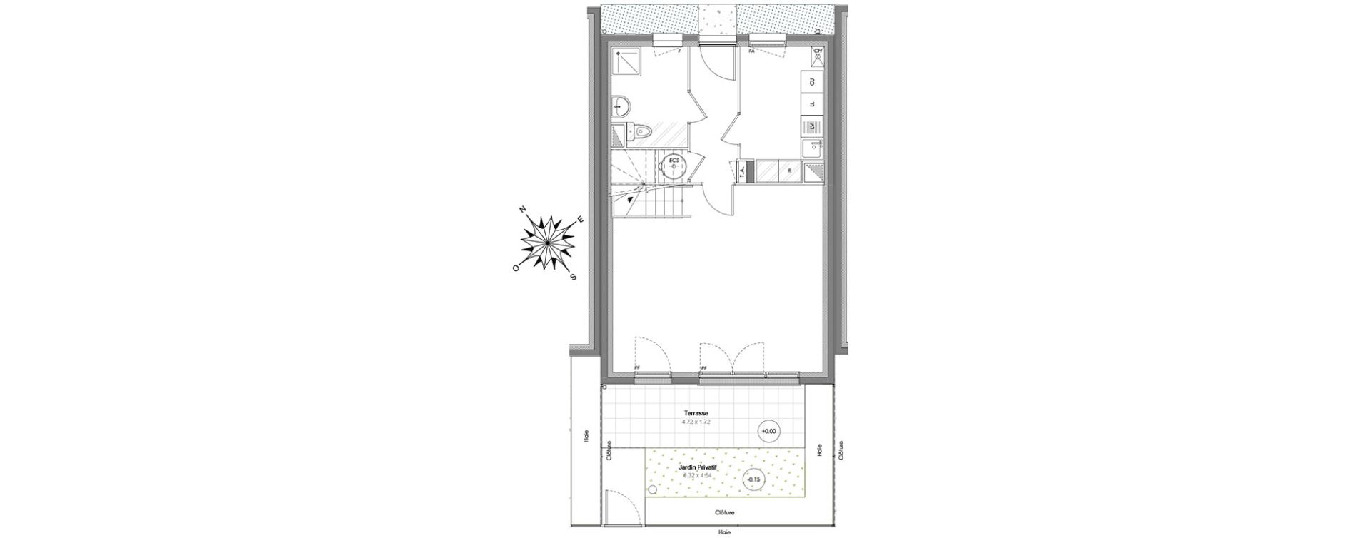 Maison T4 de 91,11 m2 &agrave; Maurepas Centre