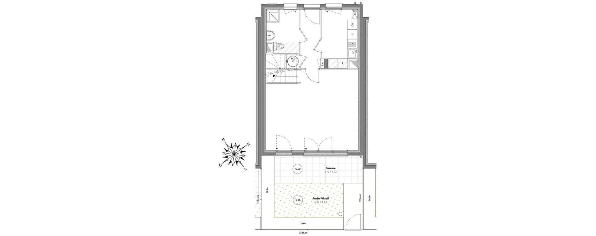 Maison T4 de 91,27 m2 &agrave; Maurepas Centre