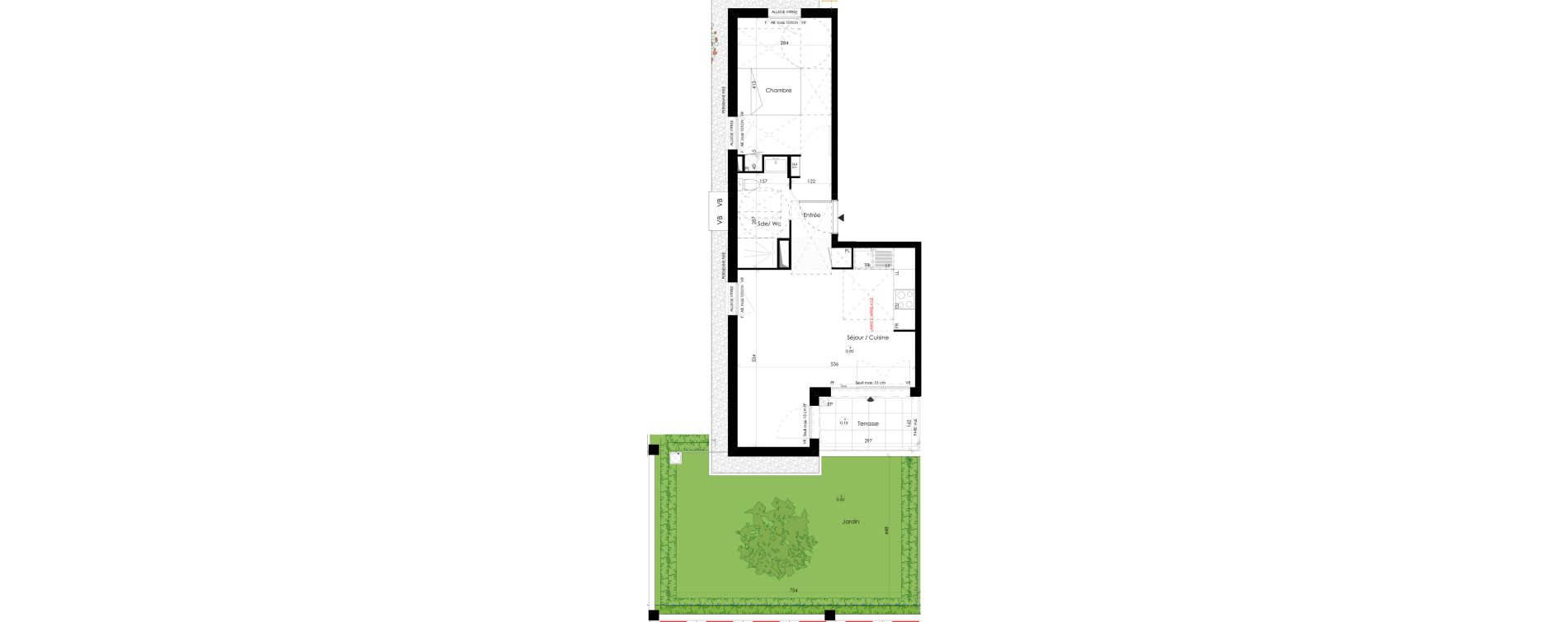 Appartement T2 de 45,00 m2 &agrave; Maurepas Centre