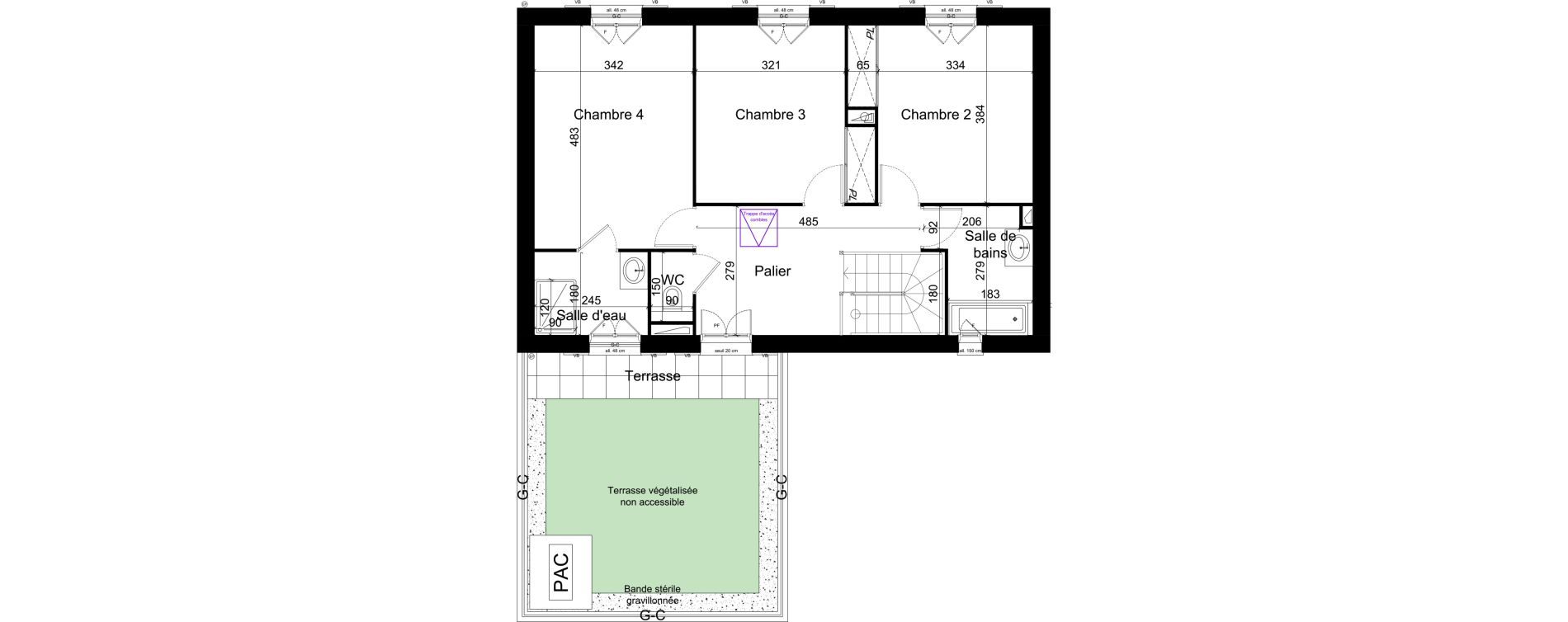 Maison T5 de 132,95 m2 &agrave; M&eacute;r&eacute; Centre