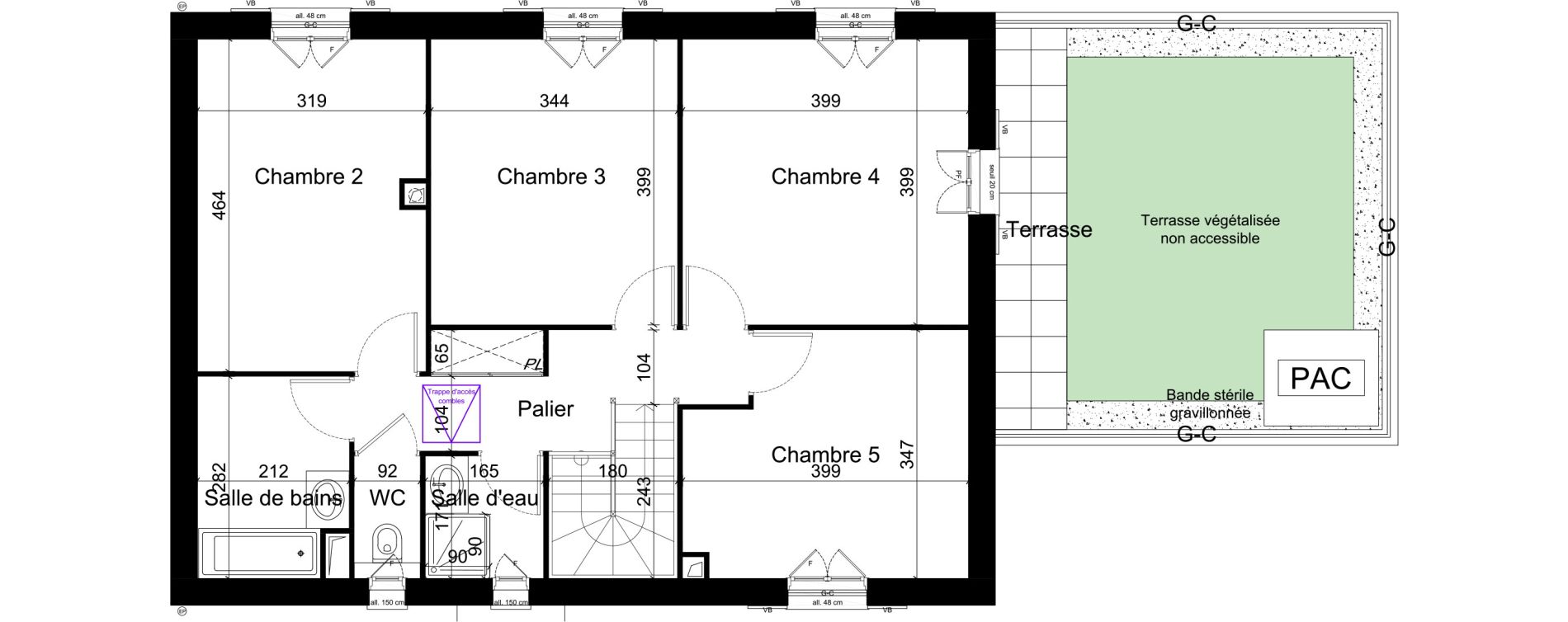 Maison T6 de 150,13 m2 &agrave; M&eacute;r&eacute; Centre