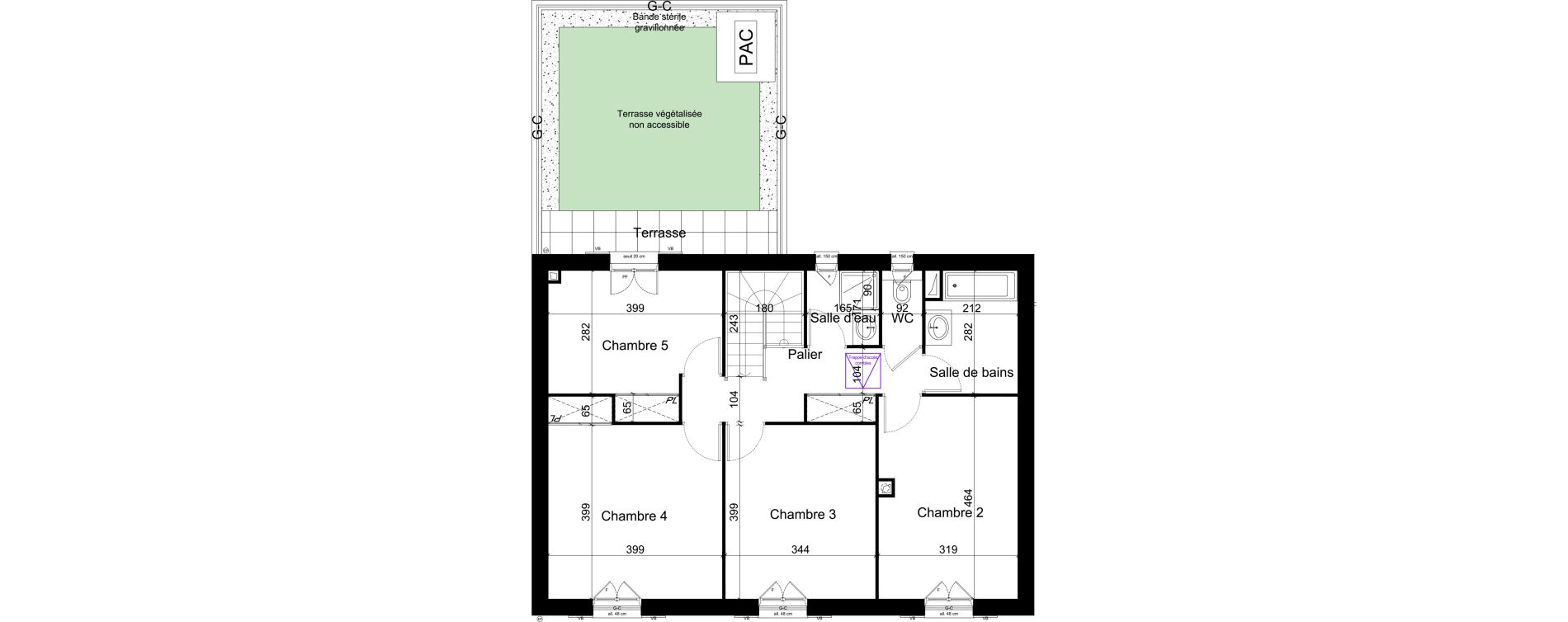 Maison T6 de 150,18 m2 &agrave; M&eacute;r&eacute; Centre