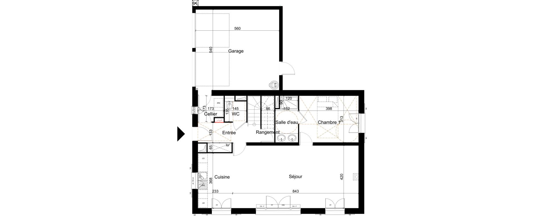 Maison T6 de 149,30 m2 &agrave; M&eacute;r&eacute; Centre