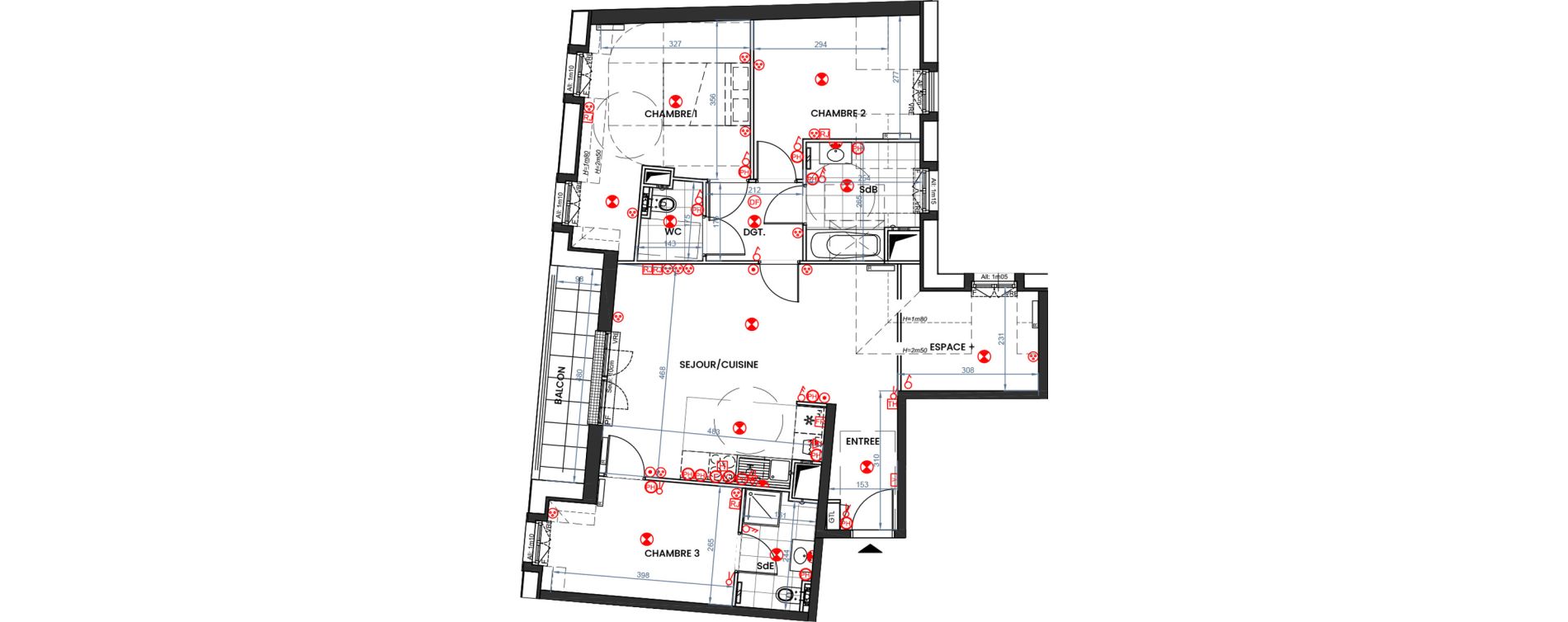 Appartement T4 de 85,71 m2 &agrave; Montesson Centre