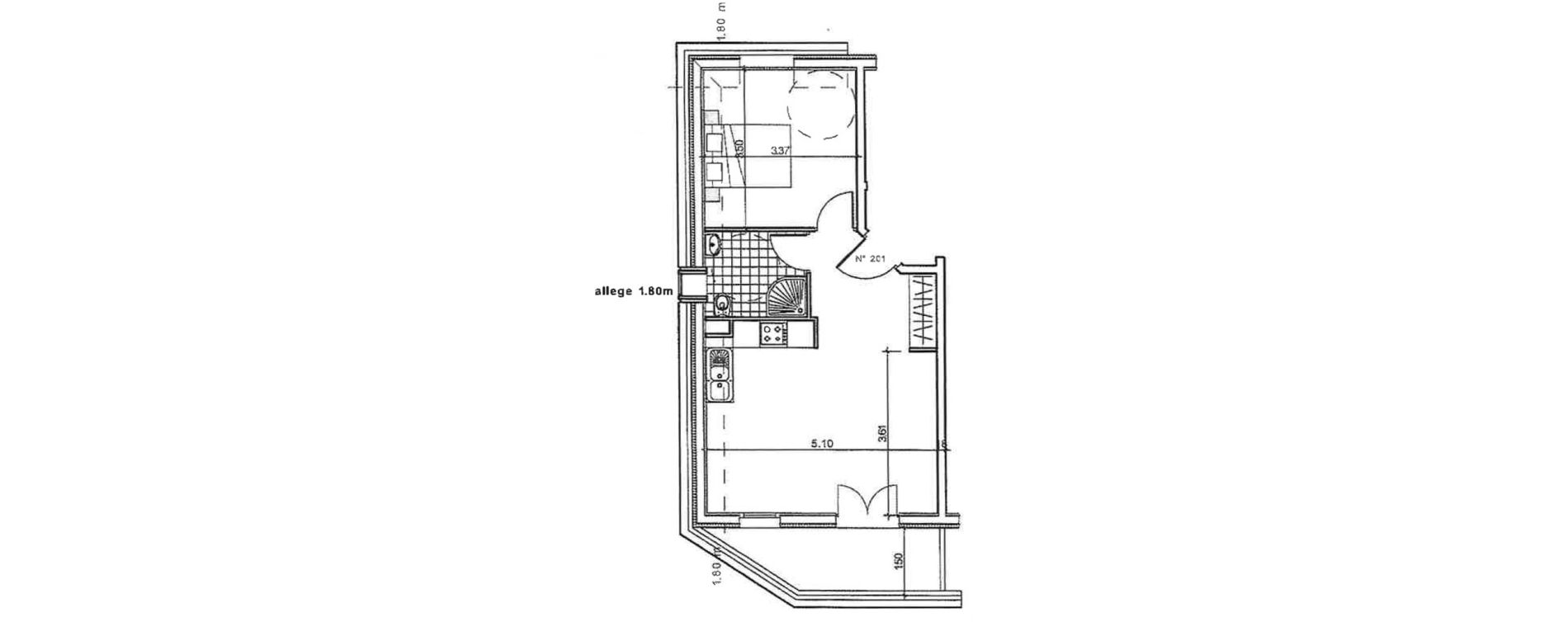 Appartement T2 de 38,00 m2 &agrave; Montesson Centre