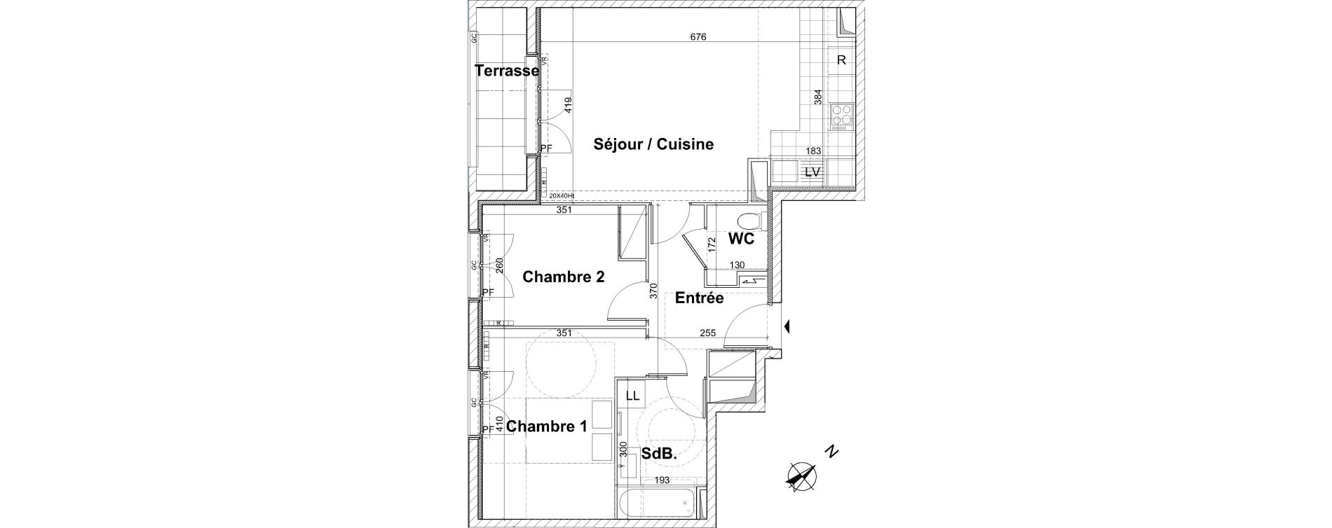 Appartement T3 de 62,89 m2 &agrave; Montesson Centre