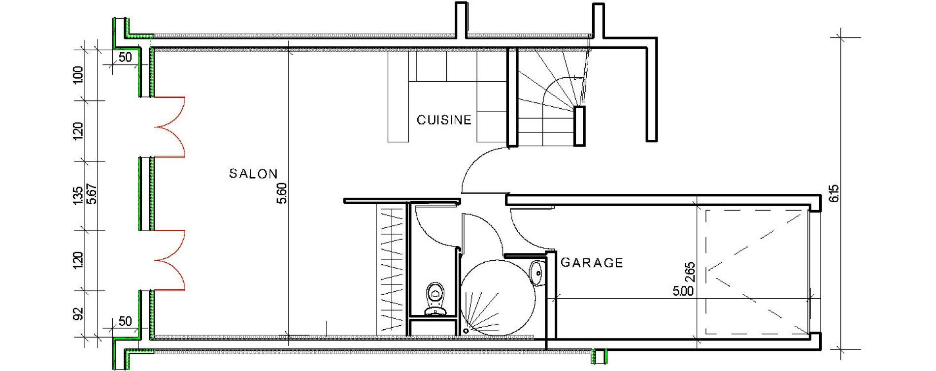 Appartement T2 de 40,20 m2 &agrave; Montesson Centre
