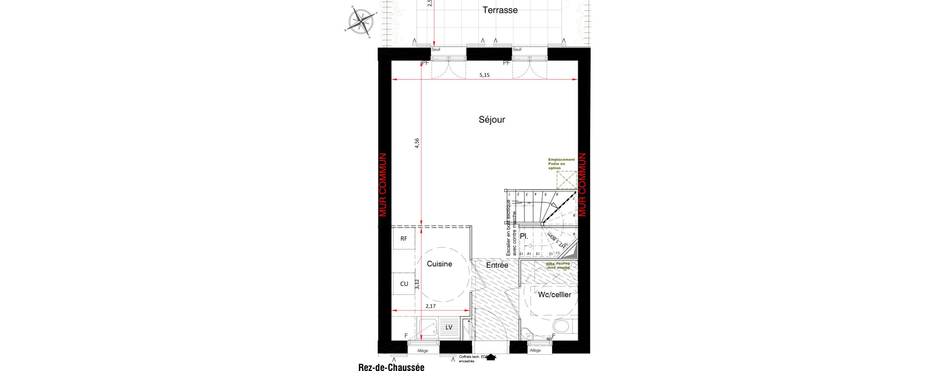 Maison T3 de 72,50 m2 &agrave; Montfort-L'Amaury Centre