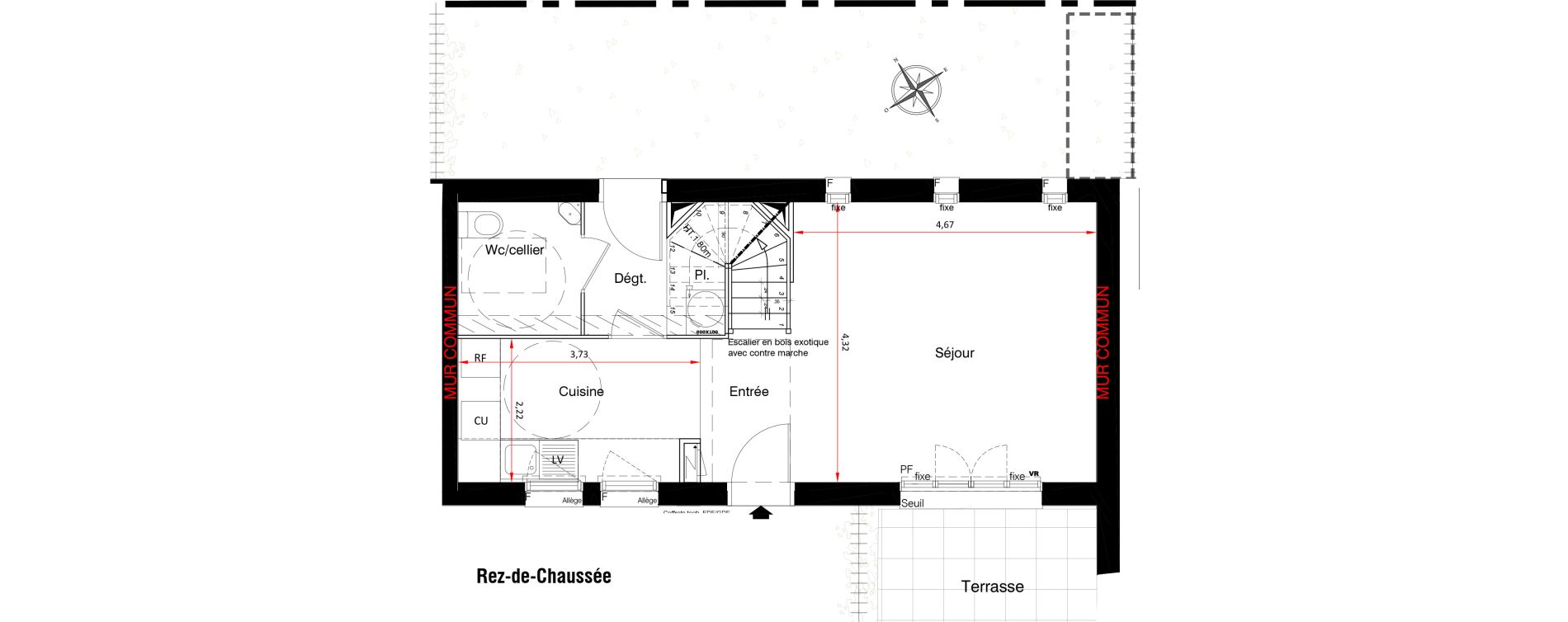 Maison T3 de 78,30 m2 &agrave; Montfort-L'Amaury Centre