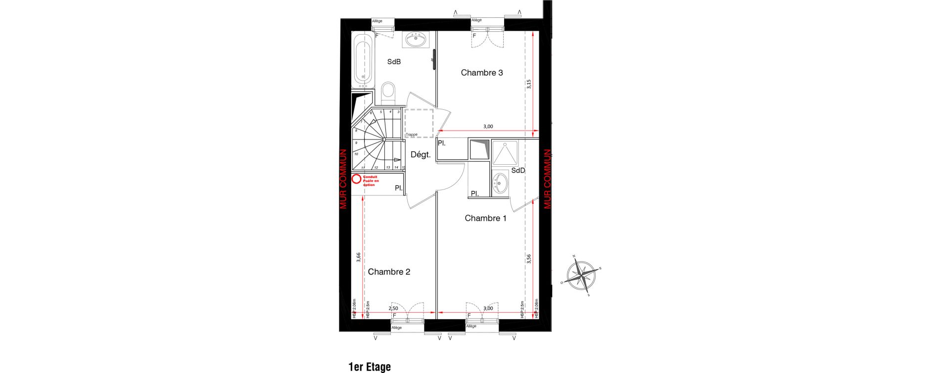 Maison T4 de 85,90 m2 à Montfort-L'Amaury Centre