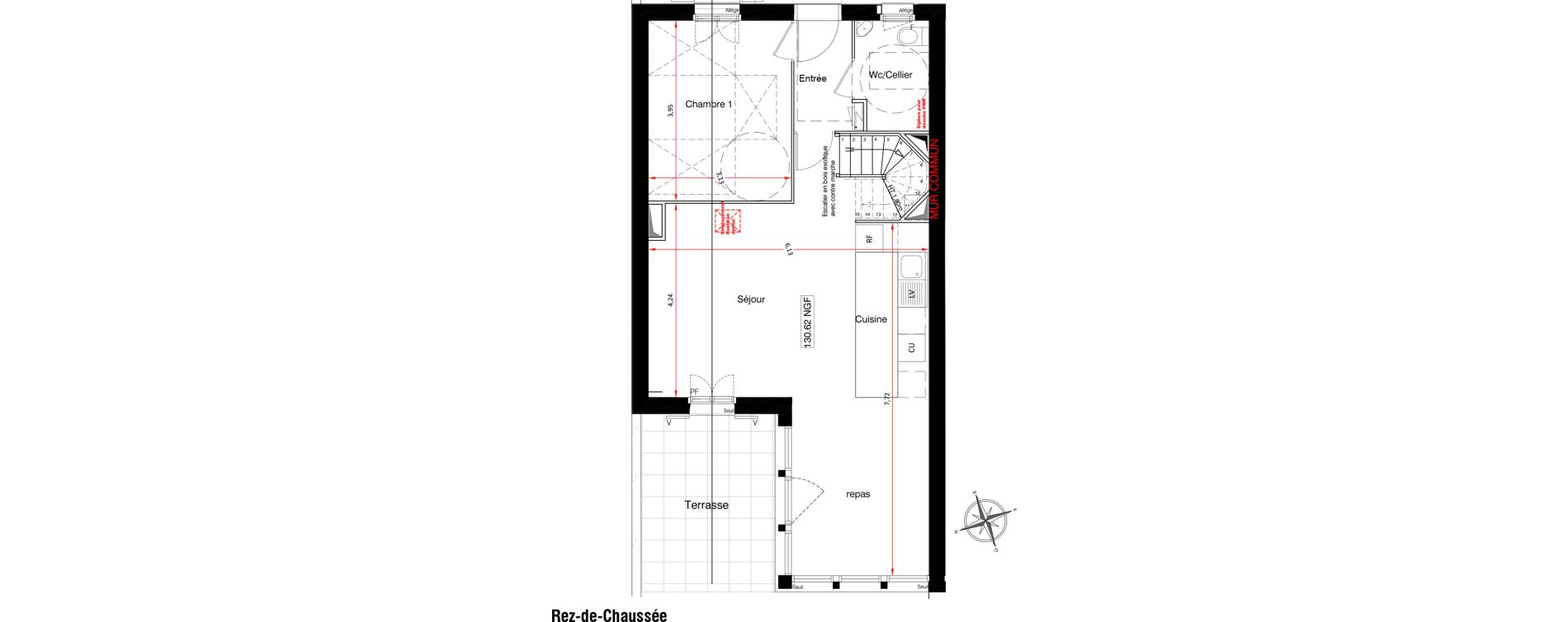 Maison T5 de 103,90 m2 &agrave; Montfort-L'Amaury Centre