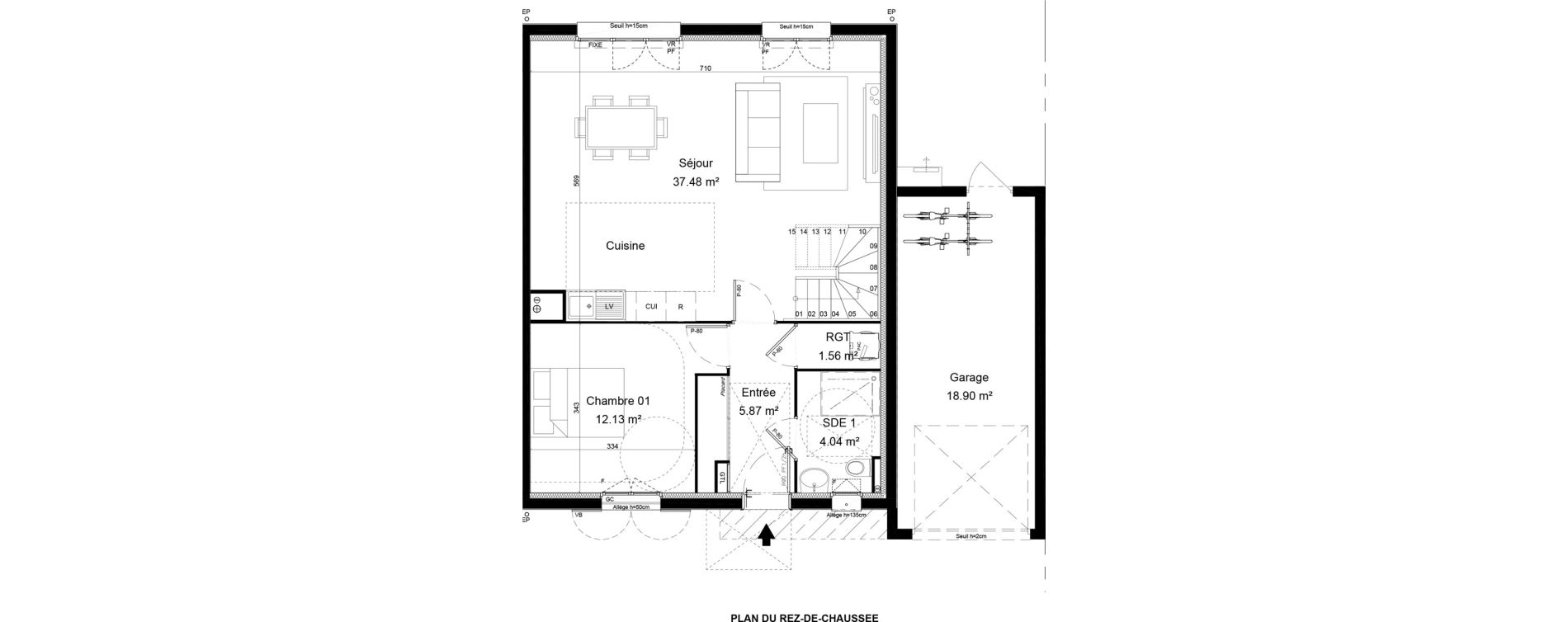 Maison T5 de 121,03 m2 &agrave; Morainvilliers Centre