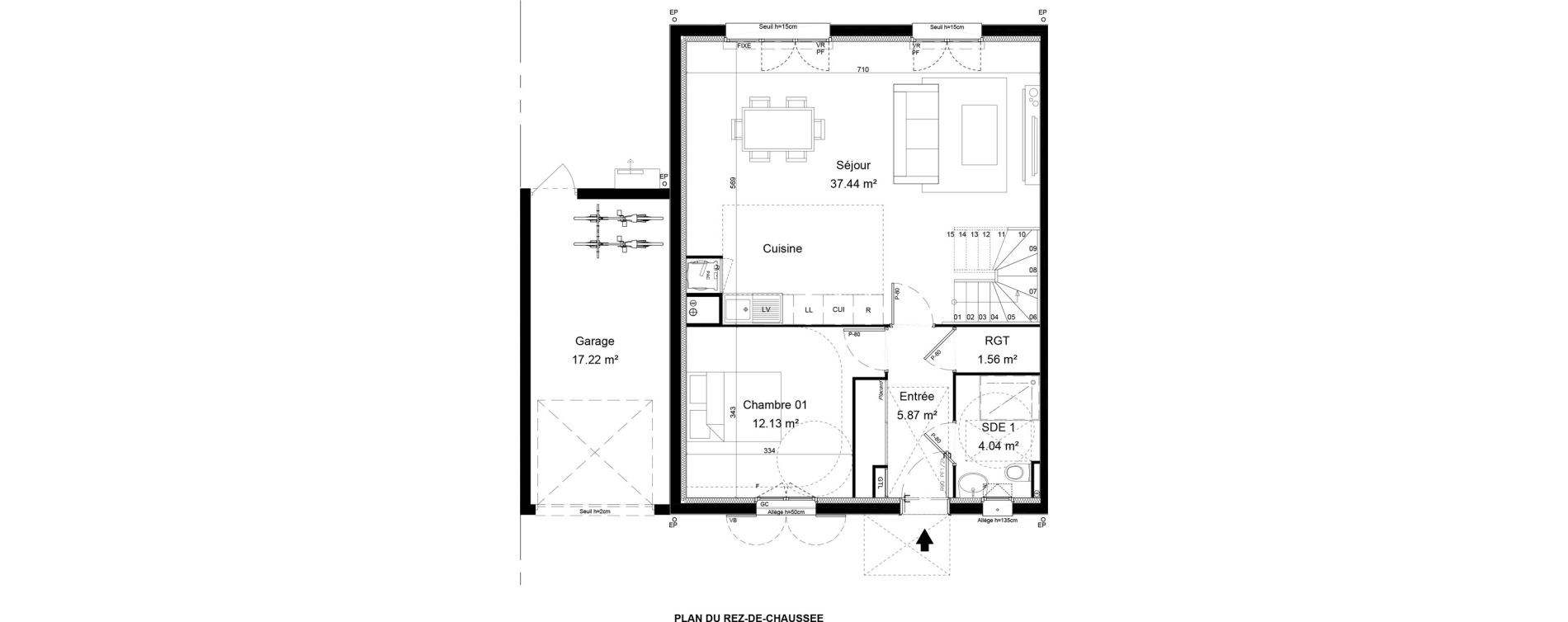 Maison T5 de 120,99 m2 &agrave; Morainvilliers Centre