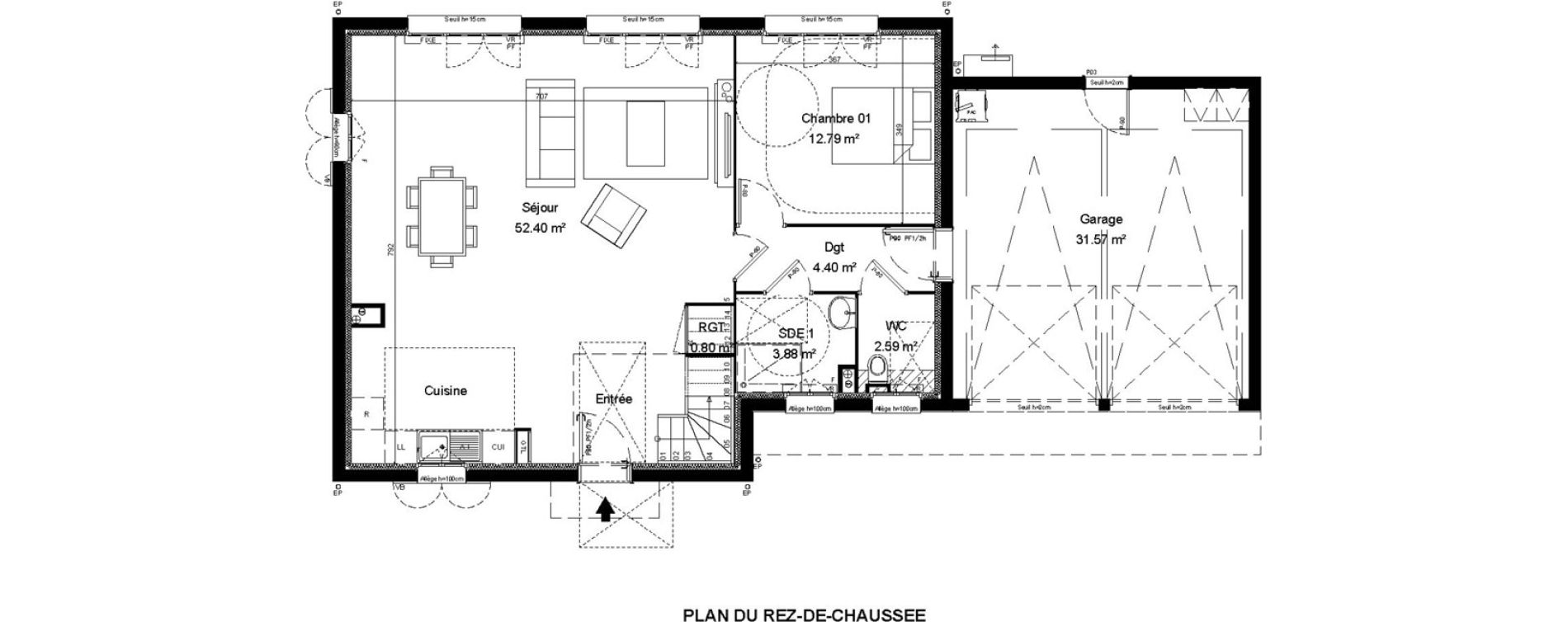 Maison T6 de 149,47 m2 &agrave; Morainvilliers Centre