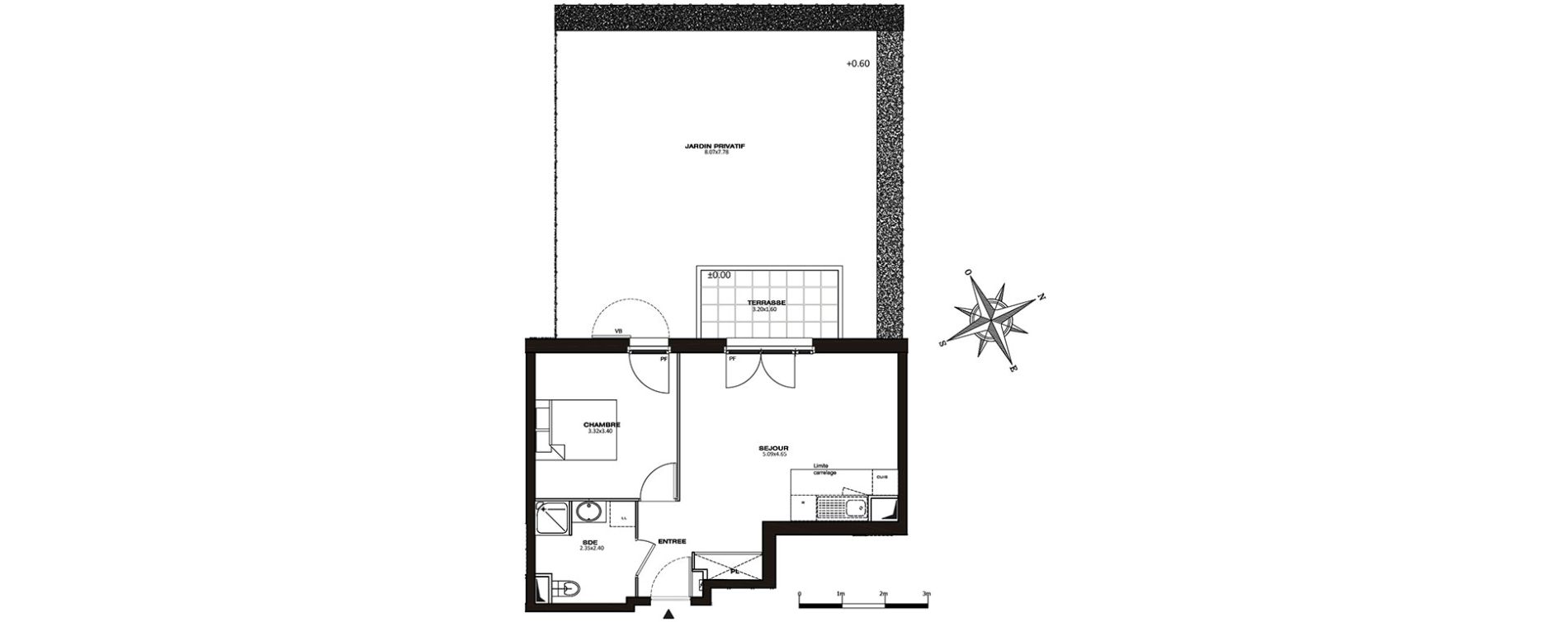 Appartement T2 de 41,05 m2 &agrave; Plaisir Les gatines