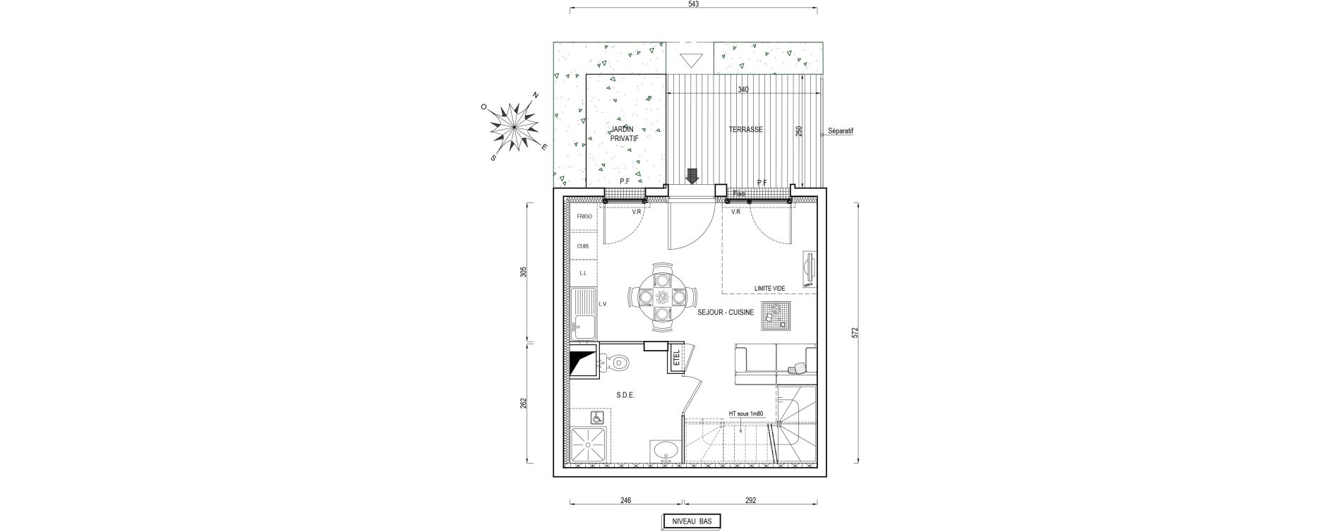 Appartement T2 de 50,10 m2 &agrave; Poissy Maurice-clerc