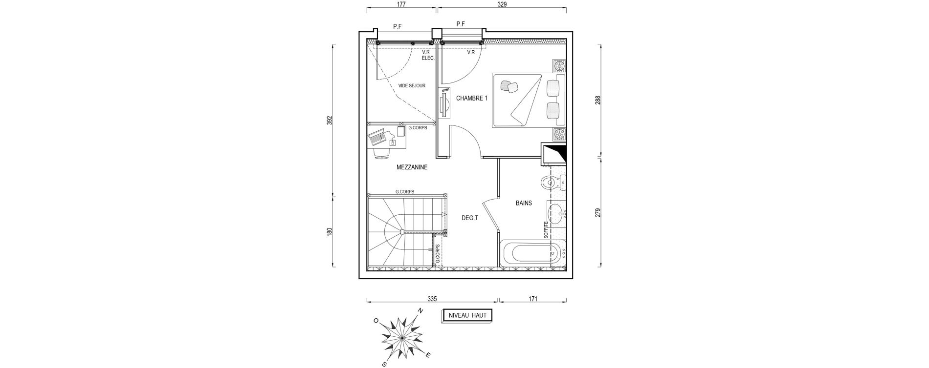 Appartement T2 de 47,50 m2 &agrave; Poissy Maurice-clerc