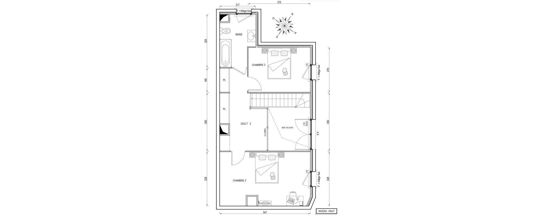 Appartement T4 de 90,40 m2 &agrave; Poissy Maurice-clerc