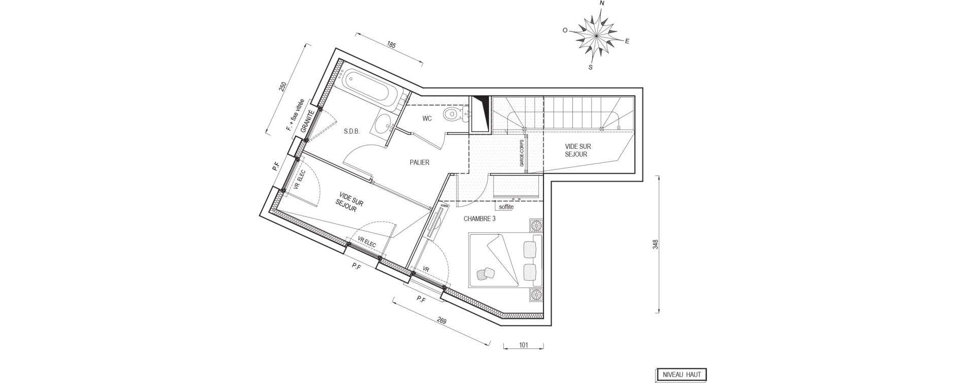 Duplex T4 de 81,40 m2 &agrave; Poissy Maurice-clerc