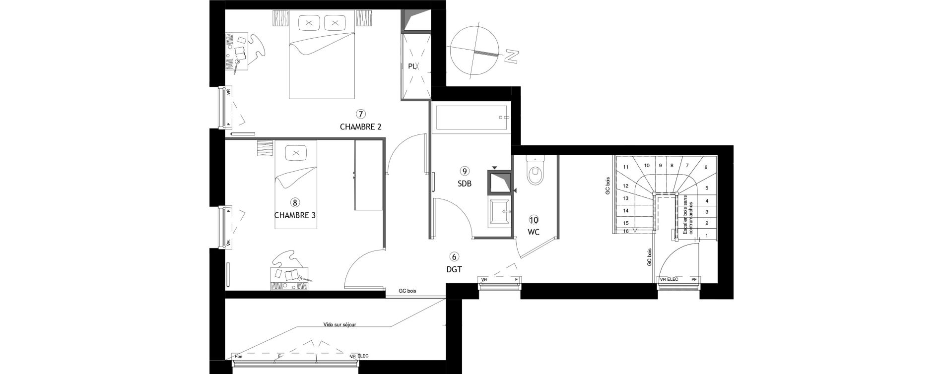 Appartement T4 de 96,60 m2 &agrave; Poissy Maurice-clerc
