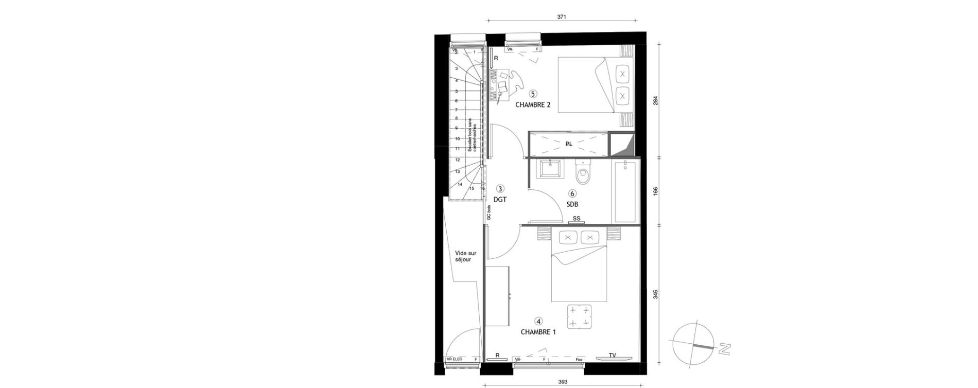 Appartement T3 de 65,80 m2 &agrave; Poissy Maurice-clerc