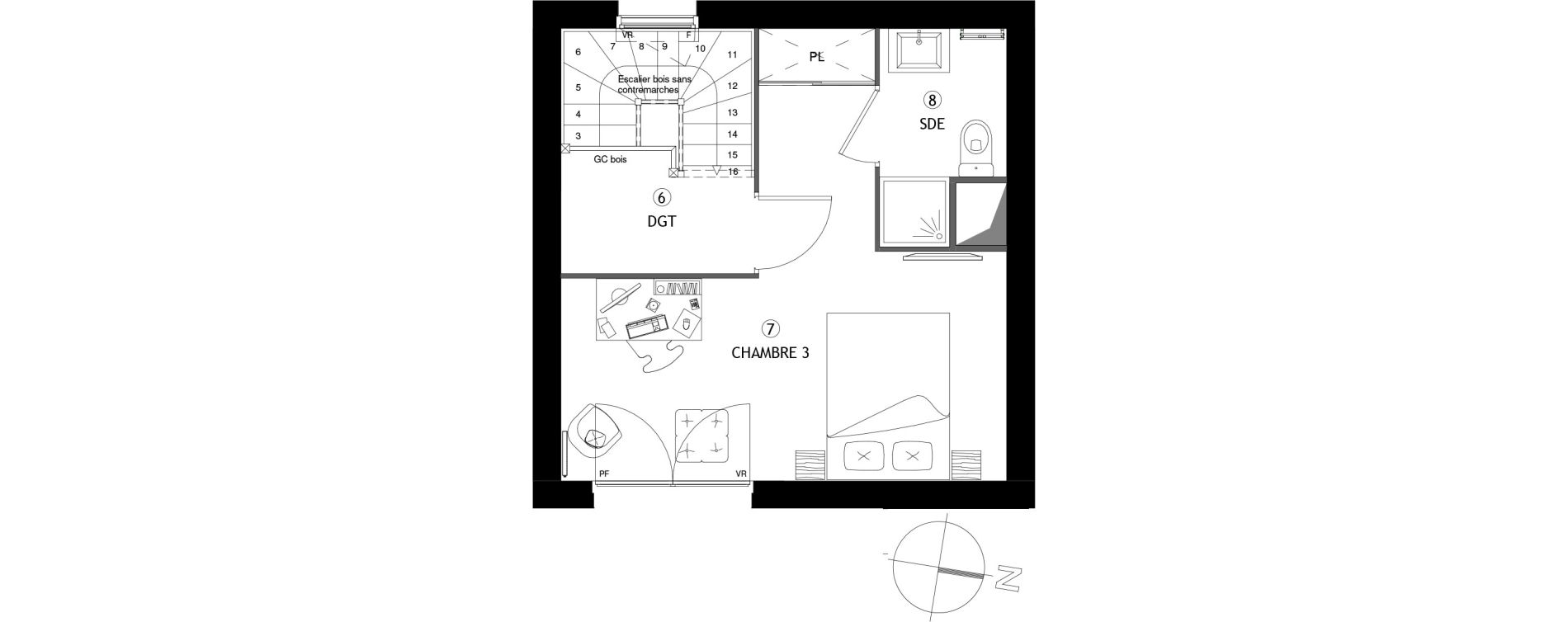 Appartement T4 de 84,60 m2 &agrave; Poissy Maurice-clerc