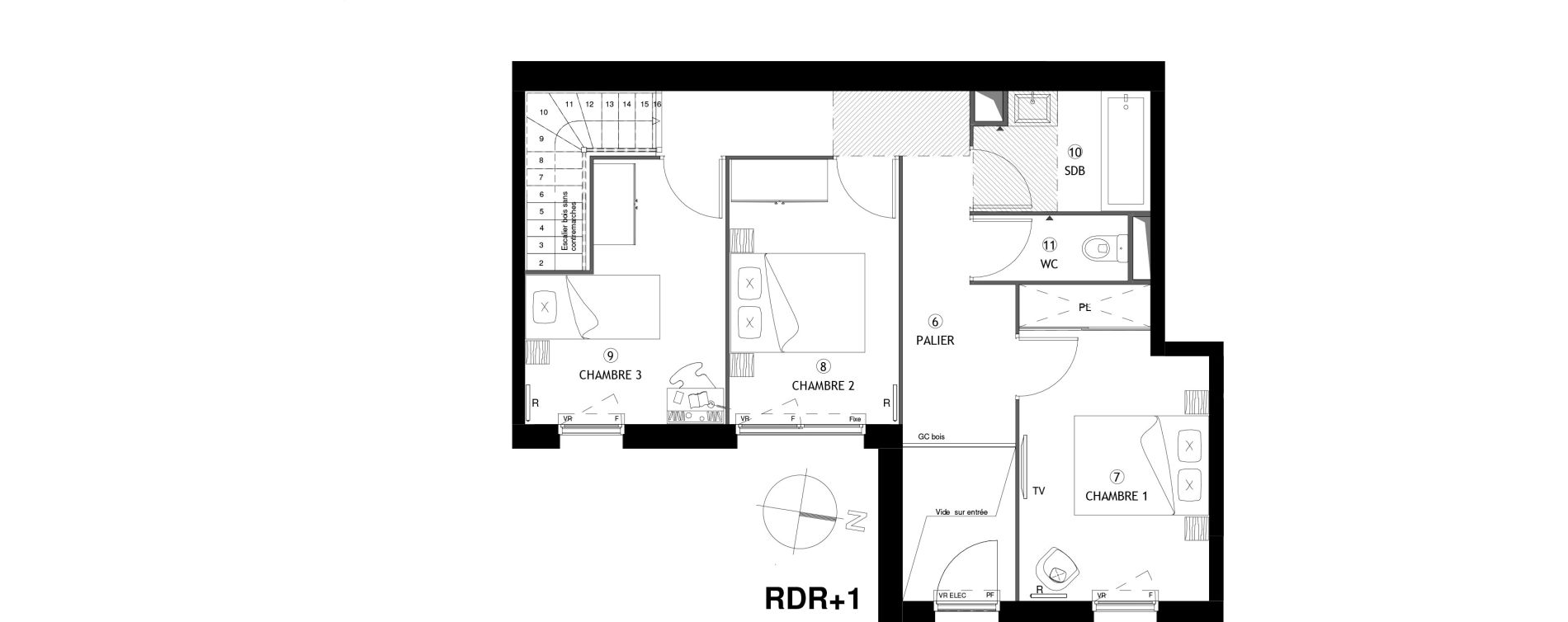 Appartement T4 de 92,00 m2 &agrave; Poissy Maurice-clerc