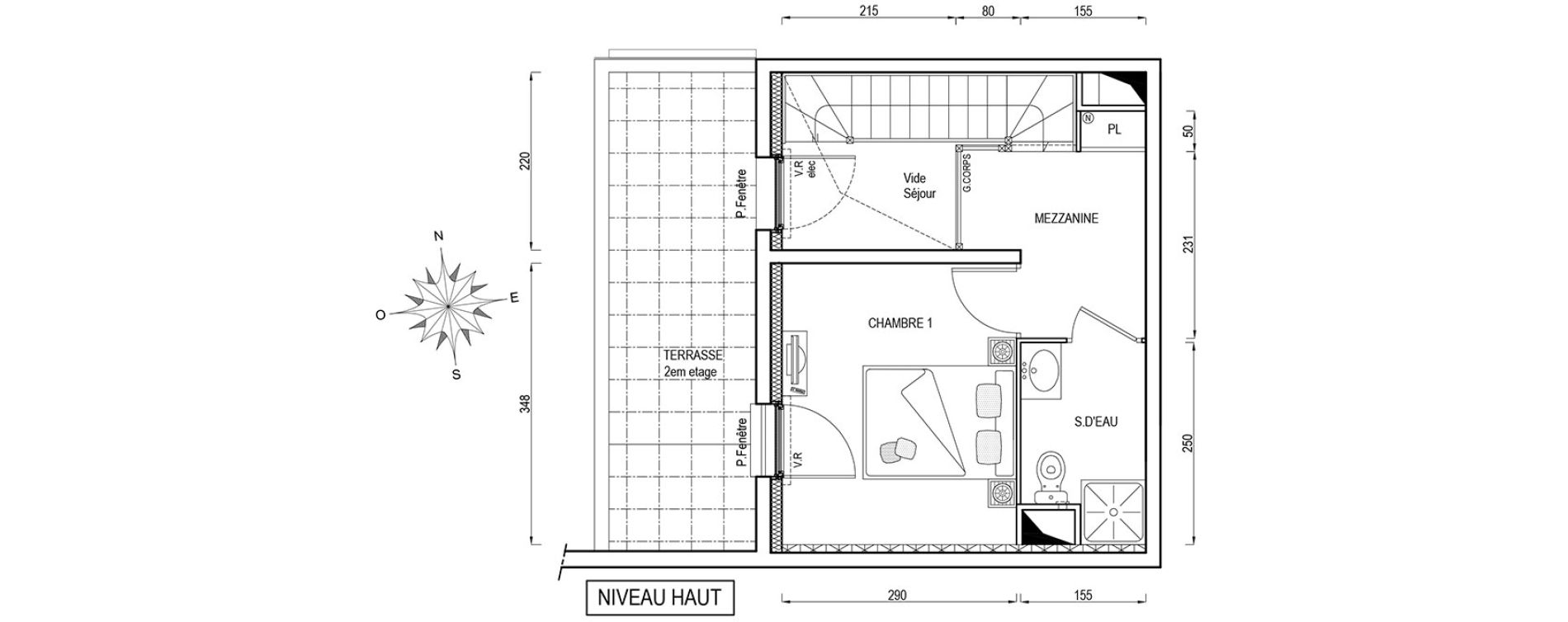 Duplex T2 de 41,60 m2 &agrave; Poissy Maurice-clerc