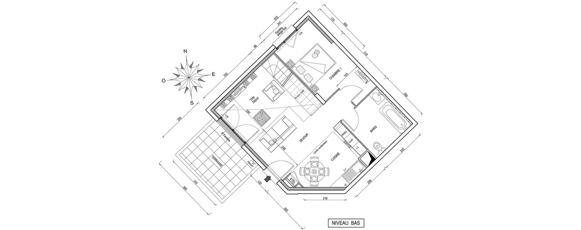 Duplex T3 de 63,03 m2 &agrave; Poissy Maurice-clerc