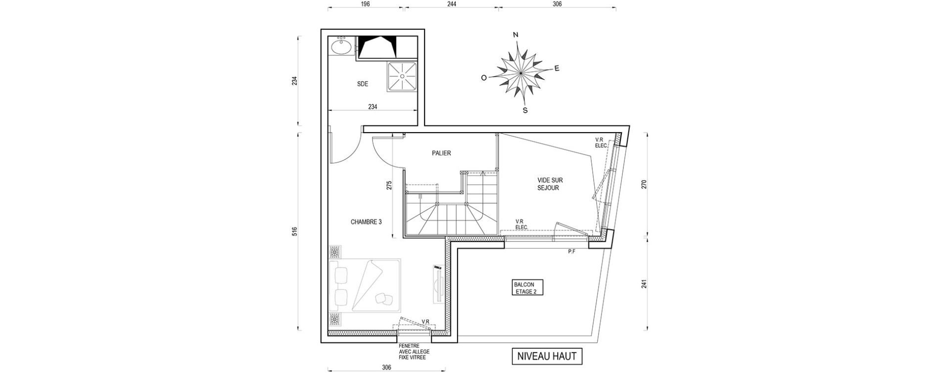 Appartement T4 de 83,30 m2 &agrave; Poissy Maurice-clerc