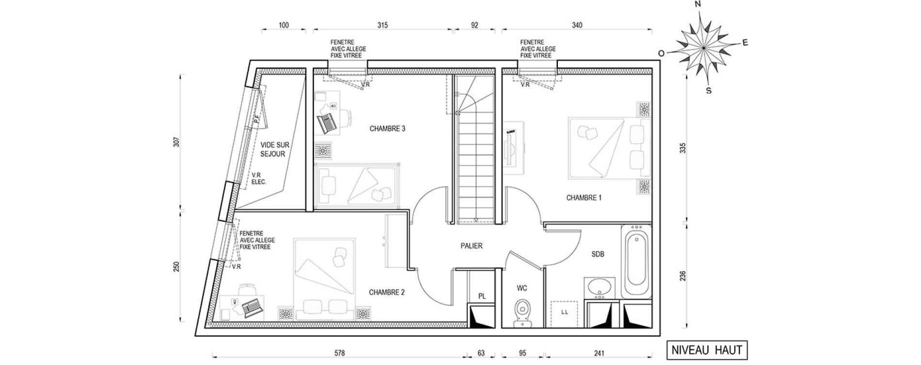 Appartement T4 de 79,70 m2 &agrave; Poissy Maurice-clerc