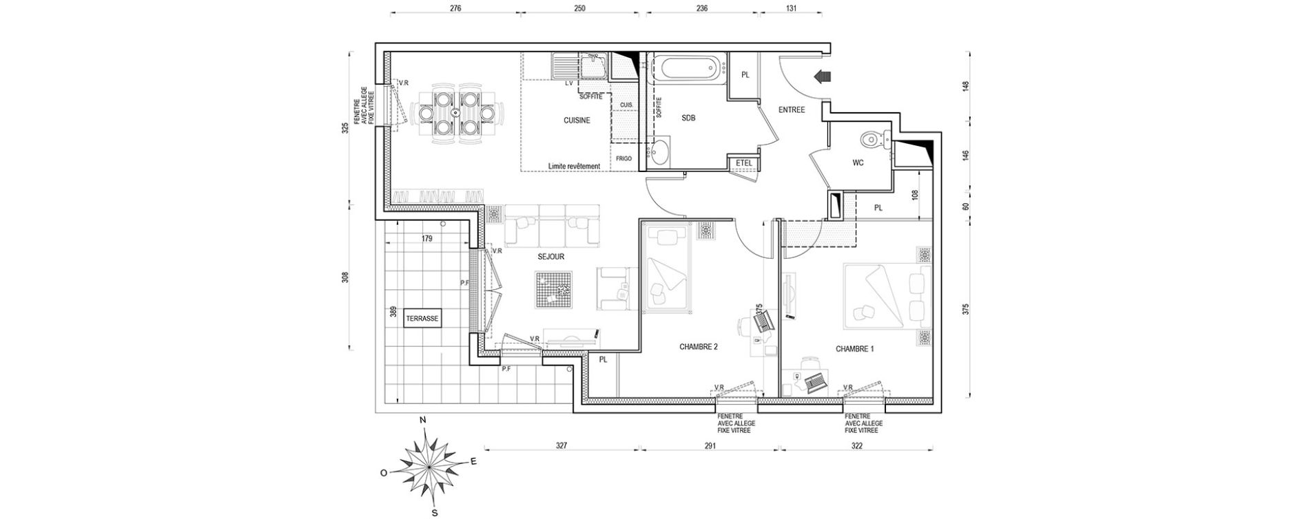 Appartement T3 de 67,50 m2 &agrave; Poissy Maurice-clerc